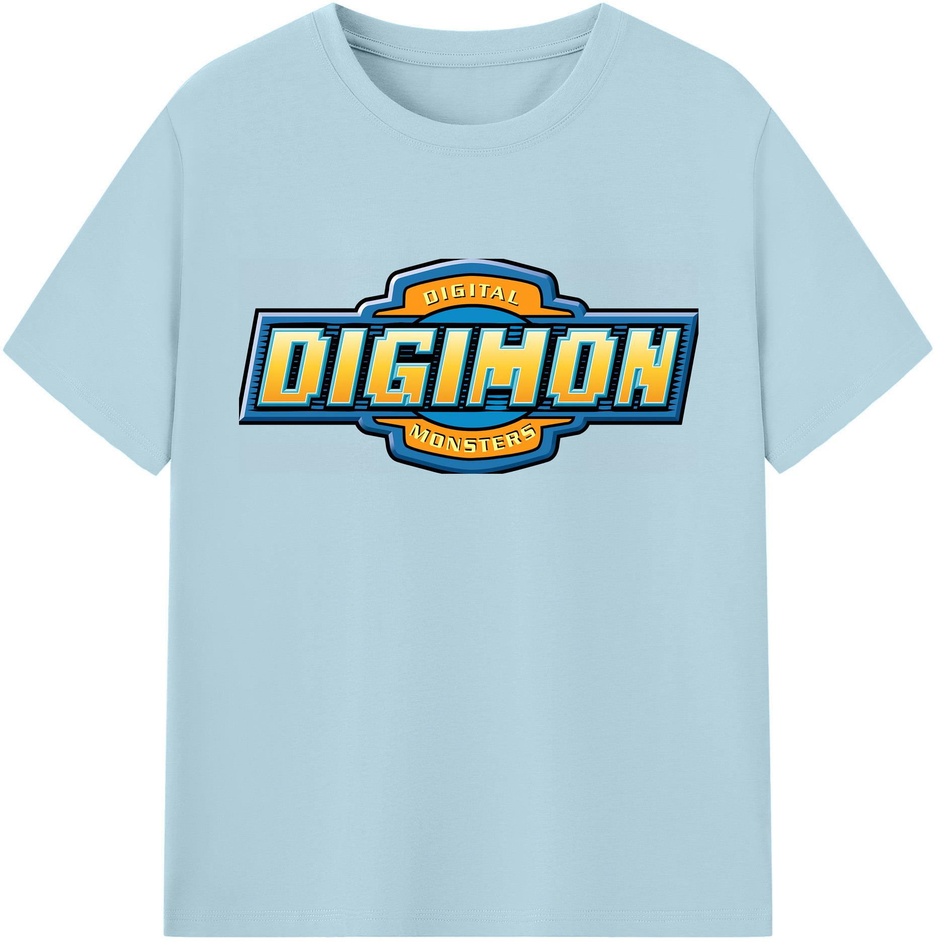 （画像用） Digimon デジタルモンスター/デジモン 綿100％半袖Tシャツ（フロントプリント）